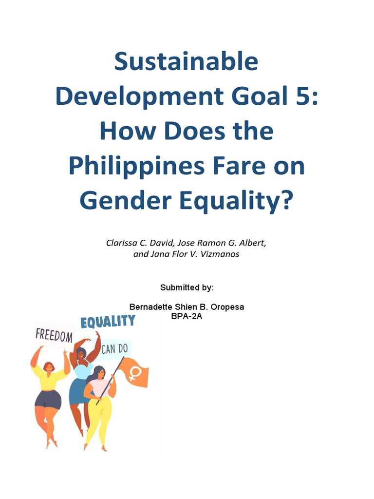 Philippines' Gender Equality Progress Report | PDF | Woman | Violence