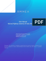 User Manual National Highways Authority of India (NHAI), Delhi