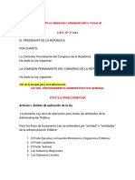 Ley Del Procedimiento Administrativo General