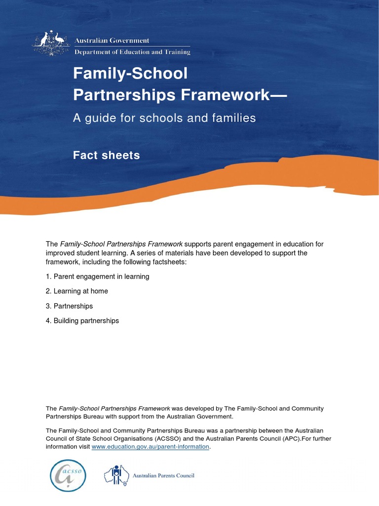 Family-School Partnerships for Learning | PDF | Learning | Leadership