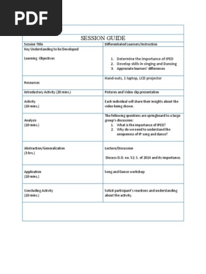 Activity Schedule