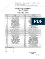 List of Senior High School Students 1 Sem. S.Y. 2020-2021 Grade 12 MDL - D (GAS)
