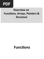 Chapter-1-Overview On Functions, Arrays - Structure