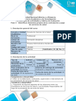 Guía de Actividades y Rúbrica de Evaluación - Paso 2 - Identificar Elementos Propios de La Contratación y Pago de Servicios de Salud PDF