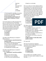 Ecological community interactions and species relationships