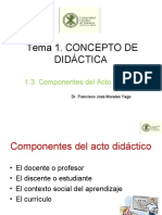 1.3. Componentes del acto didáctico 