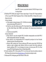 Pengumuman Pelaksanaan PPL II 1 PDF