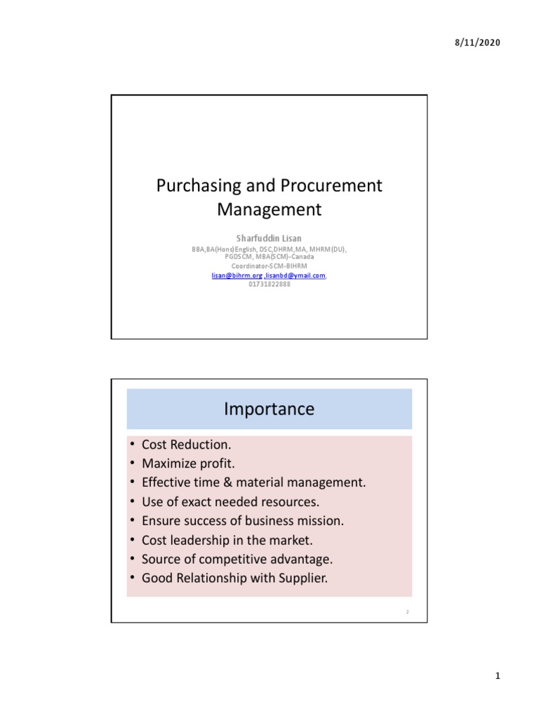 Effective Purchasing and Procurement Guide | PDF | Request For Proposal ...