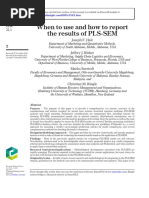 When To Use and How To Report The Results of PLS-SEM: Joseph F. Hair