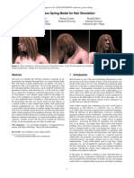 A Mass Spring Model For Hair Simulation: To Appear in The ACM SIGGRAPH Conference Proceedings
