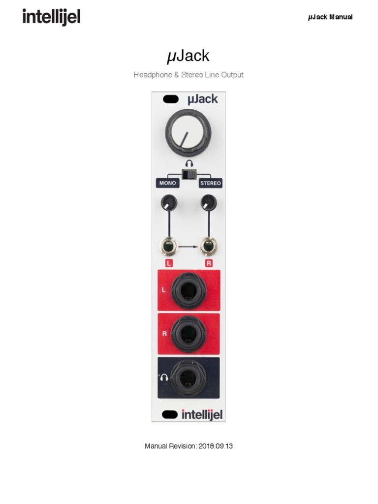 µJack Headphone Output Manual | PDF | Electromagnetic Interference ...