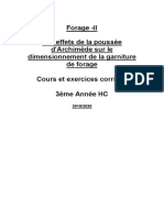 Les Effets de La Poussée Darchimède Sur Le Dimensionnement de La Garniture de Forage