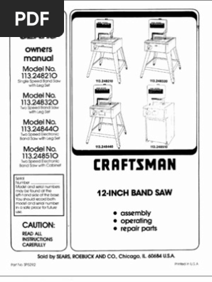 bandsaw manual