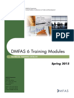 DMFAS 6 Training Modules: Spring 2015