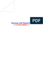 Hormann A445 Manual PDF