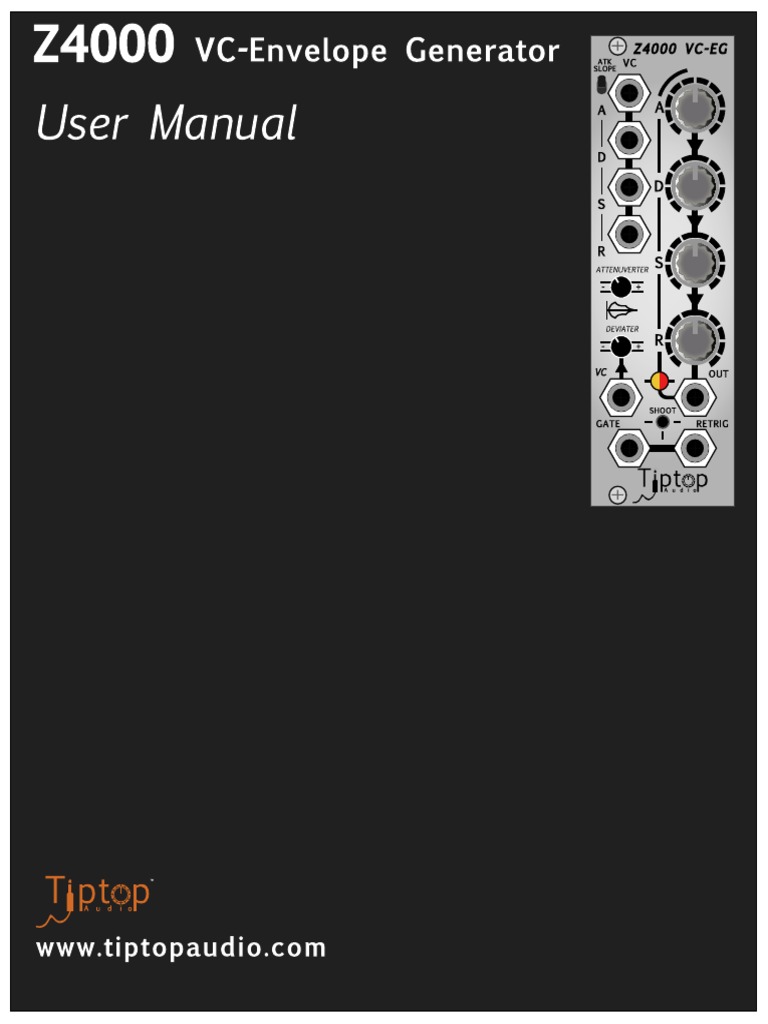 Tiptop Audio Z4000 Manual PDF Power Inverter Electronic Circuits