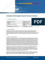 Graduate Hydrological Impact Forecast Analyst: 1. Position Information