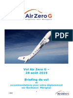 Briefing Vol Air Zero G - 28 Aout 2019 FR