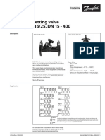 Manual Presetting Valve MSV-F2, PN 16/25, DN 15 - 400: Data Sheet