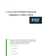 Pretest Posttest Internsip Angkatan II 2019