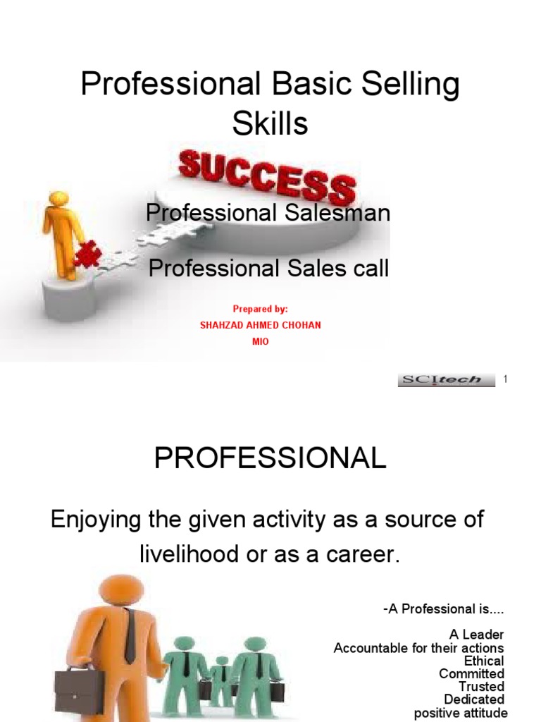 Professional Basic Selling Skills: Professional Salesman Professional ...