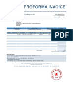 Proforma Invoice: Eloik (Tianjin) Import and Export Trading Co., LTD