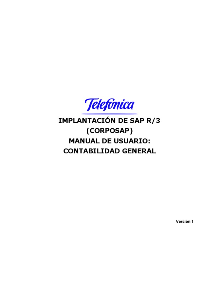 Formación SAP R/3 FI-GL | PDF | Impuesto al valor agregado | Contabilidad