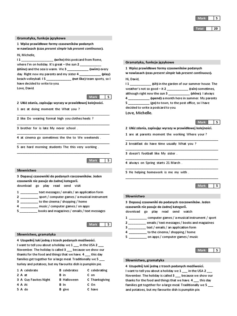 Repetytorium Macmillan Unit 3 Odpowiedzi