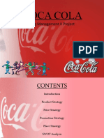 Coca Cola: Marketing Management II Project