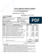 Offer for C check on NT-855-G2 Auxiliary engine against Customer Job no. E20005