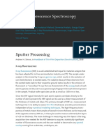 X-Ray Fluorescence Spectroscopy: Sputter Processing