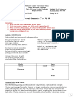 Master 1 Literary Theory and Criticism Second-Semester Test 03