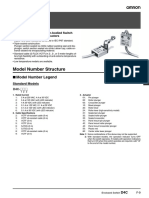 Model Number Structure: Enclosed Switch