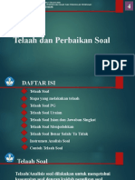 Telaah Dan Perbaikan Soal