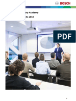 Training Calendar Bosch Security Academy