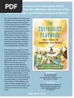 The Suffragist Playbook by Lucinda Robb and Rebecca Boggs Roberts Press Release