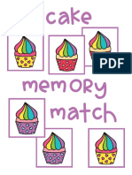 Cupcake Memory Match PDF