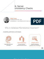 Planning SQL Server Database Consistency Checks Slides PDF