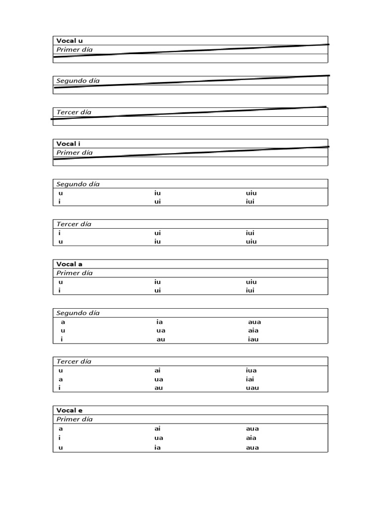 Plan de Lecciones de Vocales y Consonantes | PDF | Alimentos | Ropa