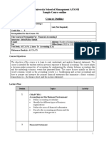 AUSOM Financial Accounting 1 Course Outline