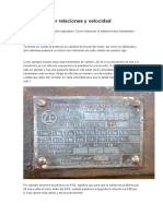 Como Calcular Relaciones y Velocidad