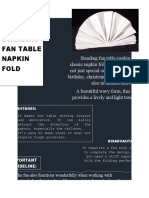 About Standing Fan Napkin Fold