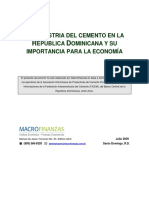 La Industria Del Cemento en Republica Dominicana y Su Importancia para La Economia PDF