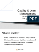 Quality & Lean Management