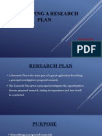 Developing A Research Plan