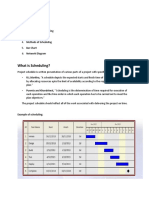 What Is Scheduling?: Synopsis