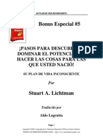 Bonus Especial 5. Stuart Lichtman - Pasos para Descubrir y Dominar El Potencial de Hacer Las Cosas