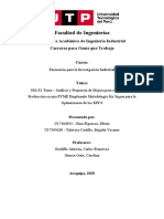 Optimización de Procesos en PYMES con Six Sigma