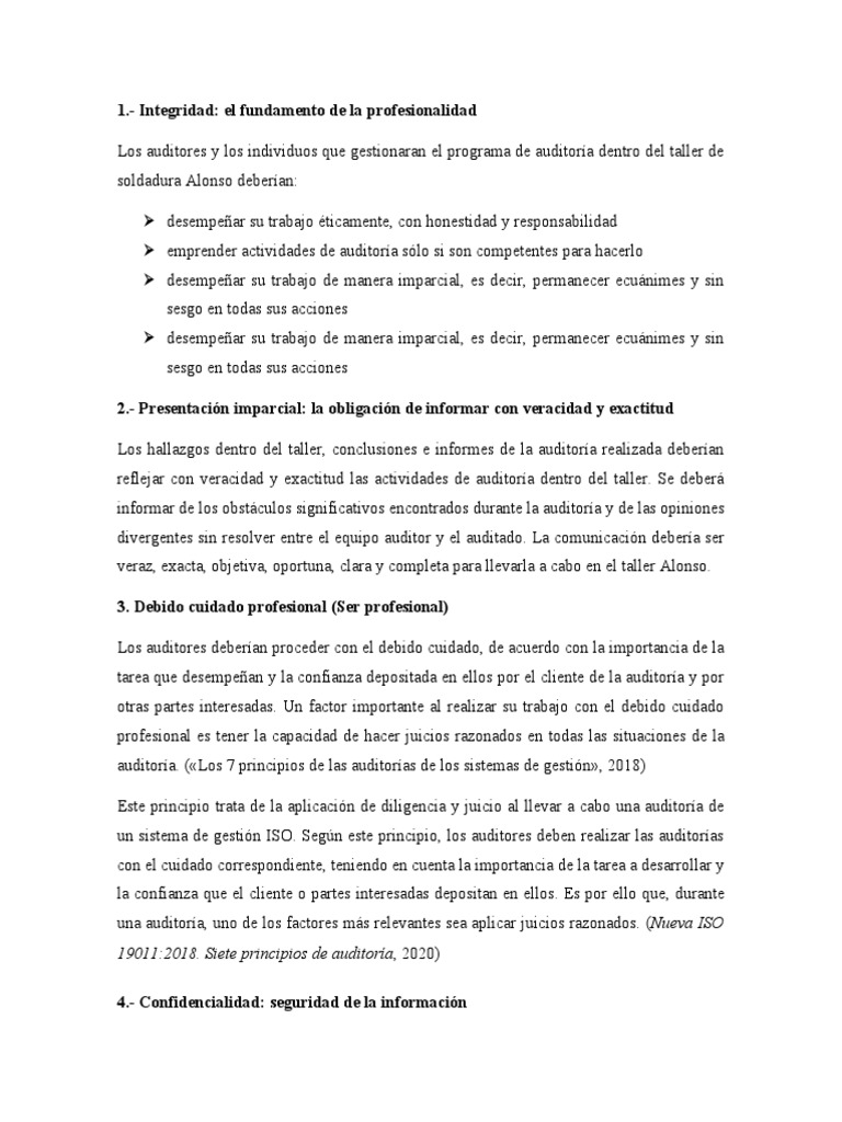 Principios De Auditoria Pdf Auditoría Contralor
