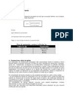 Ecuaciones y parámetros clave de las espirales de concentración